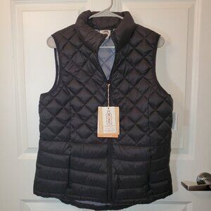 ZeroXPosur Black Quilted Vest, Large NWT